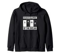 DEADLIEST ELEMENT OF THE OCEAN Shark Periodic Table Zip Hoodie