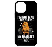 Deadlift capybara funny gym workout Case for iPhone 12 mini