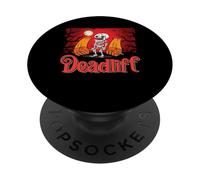 Deadlift Funny Halloween Skeleton Candy Buckets Gym Workout PopSockets Adhesive PopGrip