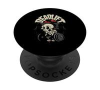 Deadlift Funny Halloween Skeleton Candy Buckets Gym Workout PopSockets Adhesive PopGrip