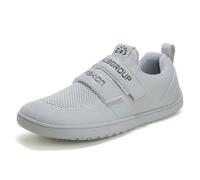 Deadlift Shoes for Men Women Non-Slip Cross-Trainer Barefoot Sneaker Fashion Squat Weightlifting Fitness Shoes,Grey,6 UK