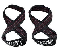 Deadlift Straps BEST LIFTING STRAPS ON THE MARKET! Figure 8 Lifting Straps are the #1 choice for power lifters, weightlifters and workout enthusiasts! (80 cm 8.0"+ And Up Wrist Circumference, Black)