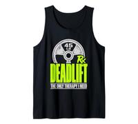Deadlift The Only Therapy I Need Powerlifting Rx Graphic Tank Top