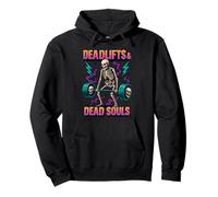 Deadlifts & Dead Souls Old School 90's Retro Gym Pullover Hoodie