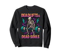 Deadlifts & Dead Souls Old School 90's Retro Gym Sweatshirt