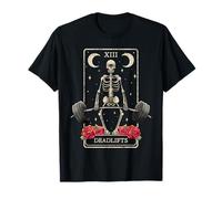 Deadlifts Tarot Card Occult Workout Esoteric Gothic Goth Gym T-Shirt