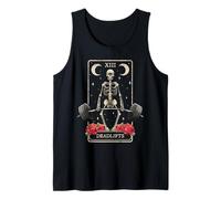 Deadlifts Tarot Card Occult Workout Esoteric Gothic Goth Gym Tank Top
