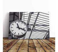 Deadline Clock Canvas Print | Gallery Wrapped 30mm Frame Wall Art | 24x16 inches | Ready to Hang | Modern Picture | Living Room Bedroom Lounge Office