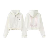 DEADLINE Cotton Hoodie 2025 World Tour READY TO JUMP Merch Zipper Sport Gift SweatShirt(B White,M)