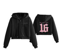 DEADLINE Cotton Hoodie 2025 World Tour READY TO JUMP Merch Zipper Sport Gift SweatShirt(C BLACK,XL)