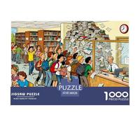 Deadline for Returning Books to The Library Wooden Jigsaw Puzzle Waterproof 1000 Piece Puzzles for Adults Challenging And Brainteasing Home Decoration