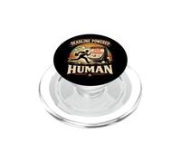 Deadline Powered Human Retro Vintage Humor PopSockets PopGrip for MagSafe