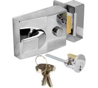 Deadlocking Nightlatch Chrome Standard, 1 in Pack