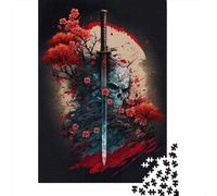 Deadly Blade Adult Jigsaw Puzzle, 1000 Pieces, 70x50cm/1000pcs; Low-dust White Pieces for Sorting; for Relaxed Evenings at The Table
