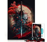 Deadly Blade Jigsaw Puzzles 1000 Pieces Tension Relief Clear Hue Enjoyable Challenge Xmas Surprise (38x52cm)