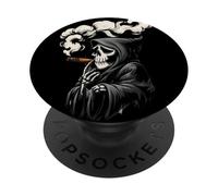Deadly Cigar Costume for Grim Reaper Lovers PopSockets Adhesive PopGrip