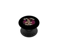 Deadly Delicious Iced Coffee Skeleton PopSockets Adhesive PopGrip