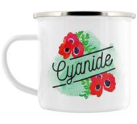 Deadly Detox Cyanide Enamel Mug for Tea or Coffee White 8cm 250ml