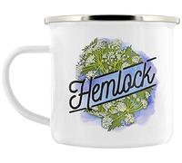 Deadly Detox Hemlock Enamel Mug White