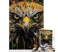Deadly Eagle Jigsaw for Teenagers 1000 Pieces Improve Mental Performance Effectively Gentle Relaxing Leisure Game (38X52cm)