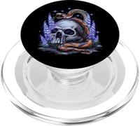 Deadly head with snake for emos and gothics PopSockets PopGrip for MagSafe