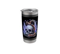 Deadly Head with Snake for emos and gothics Stainless Steel Insulated Tumbler