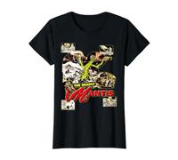 Deadly Mantis Vintage Classic Sci-Fi Horror Value Graphic T-Shirt, Women, Black, XL