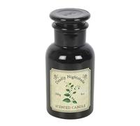 Deadly Nightshade Candle - Apothecary-Style Glass Bottle - Intoxicating Nightshade Fragrance - Gothic, Vintage-Inspired Décor for Atmospheric Mood Lighting