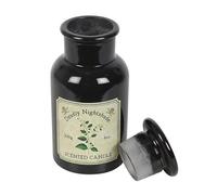 Deadly Nightshade Candle - Apothecary-Style Glass Bottle - Intoxicating Nightshade Fragrance - Gothic, Vintage-Inspired Décor for Atmospheric Mood Lighting