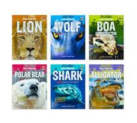 Deadly Predators Killer Kings of the Animal Kingdom 6 Books Set Collection (Alligator, Boa Constrictor, Lion, Polar Bear, Shark, Wolf)