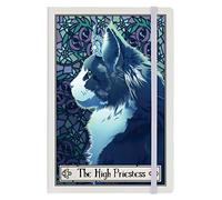 Deadly Tarot Felis (Cat) Range - Eco Shopping Bag, Notebook, Coasters (Notebook - The High Priestess)