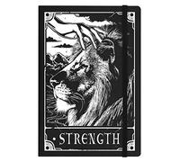 Deadly Tarot - Strength A5 Hard Cover Notebook Black 14 x 21cm
