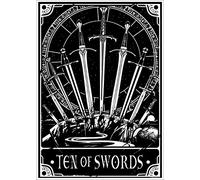Deadly Tarot - Ten Of Swords Mini Poster 32 x 44cm