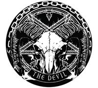 Deadly Tarot The Devil Badge Black 3.1x3.1cm