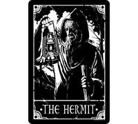 Deadly Tarot - The Hermit Small Tin Sign 10 x 15cm