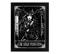 Deadly Tarot - The High Priestess Black Wooden Framed Print 35 x 45cm