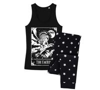 Deadly Tarot Women's The Faerie Long Pyjama Set Navy