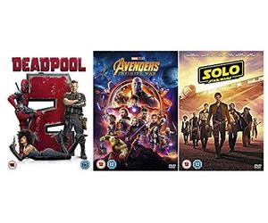 Deadpool 2, Avengers Infinity War, Solo: A Star Wars Story DVD Collection