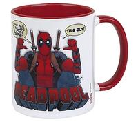 DEADPOOL (2 THUMBS) RED INNER MUG