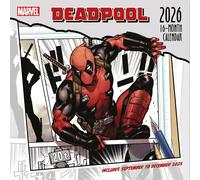 Pyramid International DEADPOOL (Breakout Edition) 2026 Square Wall Calendar - Official 16-Month Marvel Comics Calendar with Humorous Art - Superhero Gift for Comic & Movie Fans