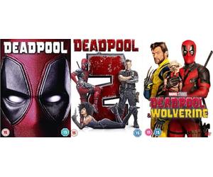 Deadpool 3 Film Collection DVD - Deadpool / Deadpool 2 / Deadpool & Wolverine DVD - Marvel's Deadpool 3 Film Collection DVD