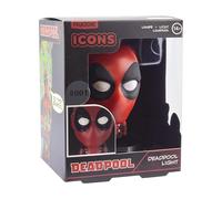 Deadpool Officially Licensed Disney Marvel 3D Icon Light for Office, Gaming Room, Bedroom Marvel Fan Gift Decor and Accessory Night Light | Paladone, Red