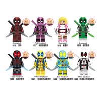 (Deadpool A) 8PCS Marvel Deadpool Avengers Super Heroes Mini Figures Fit Lego Venom
