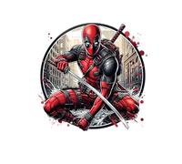 Deadpool Anime Wallpaper Wall Decals Sticker,Children Bedroom Background Wall Decoration Self Adhesive Wall Sticker Decor,Anime Poster Sticker Birthday Party Supplies