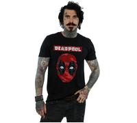 (XXL, Black) Marvel Mens Deadpool Camo Head T-Shirt