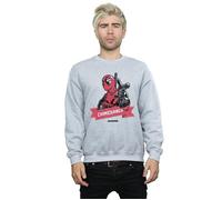 Deadpool Chimichanga Finger Sweatshirt Marvel Grey M