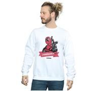 Deadpool Chimichanga Finger Sweatshirt Marvel White M