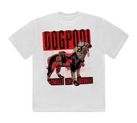 Deadpool Dogpool Smells Like Trouble T Shirt S White
