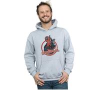 Deadpool Gun Finger Hoodie Marvel Grey M