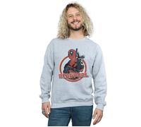 Deadpool Gun Finger Sweatshirt Marvel Grey L